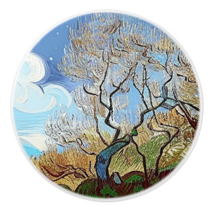 BOUTON DE PORTE EN CÉRAMIQUE ARBRE DE MONTAGNE