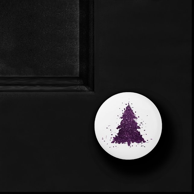 Bouton De Porte En Céramique Arbre de Noël Moody | Plum profond (Créateur téléchargé)