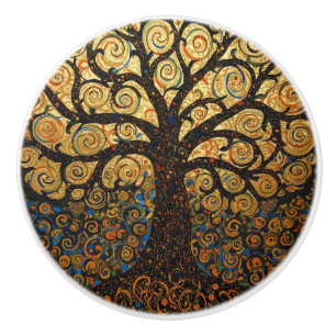 Bouton De Porte En Céramique Arbre de vie de William Morris Vintage Préraphaéli