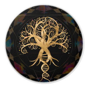 Bouton De Porte En Céramique Arbre de vie - Evolution