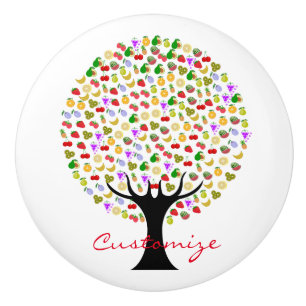 Bouton De Porte En Céramique Arbre multifruit Thunder_Cove