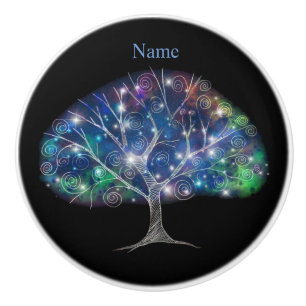 Bouton De Porte En Céramique Arbre tourbillonnant Thunder_Cove