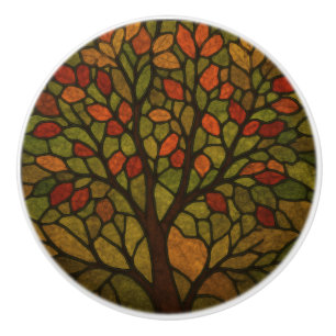 Bouton De Porte En Céramique Arbre Vintage élégant