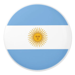 Bouton De Porte En Céramique Argentina flag