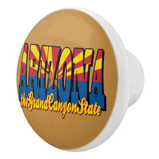 Bouton De Porte En Céramique Arizona the Grand Canyon State (Droite)