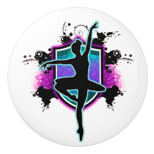 Bouton De Porte En Céramique Armoire céramique Knob-Ballerina