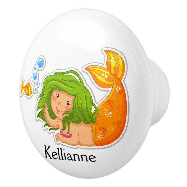 Bouton De Porte En Céramique Armoire de sirène / Puces de tiroir - SRF (Droite)