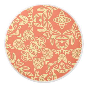 Bouton De Porte En Céramique Arrière - plan chaud lumineux dans le style