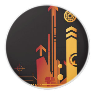 Bouton De Porte En Céramique Arrière - plan tramé technique 2