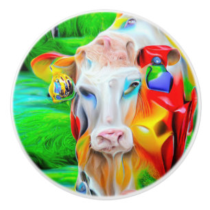 Bouton De Porte En Céramique Art Agricole Surreal