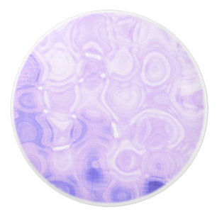 Bouton De Porte En Céramique Art de cercle de mode rétro vintage violet glamour