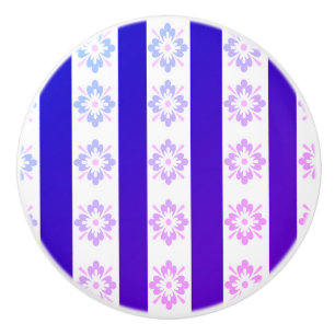 Bouton De Porte En Céramique Art Déco Pompe en céramique violet