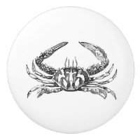 Art noir et blanc de cru de crabe