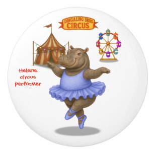 Bouton De Porte En Céramique Artiste de cirque Helene