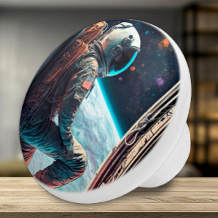 Bouton De Porte En Céramique Astronaut Adventure