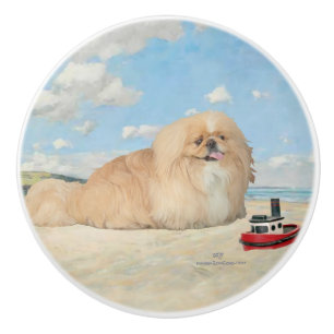 Bouton De Porte En Céramique Au bord de la mer