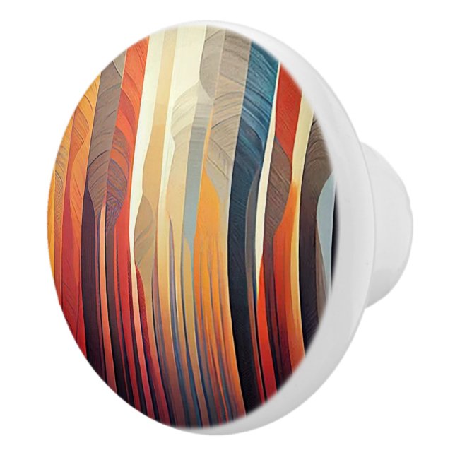 Bouton De Porte En Céramique "Au clair de lune" Ceramic Door Knob (Droite)