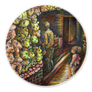 Bouton De Porte En Céramique Au nord du cirque