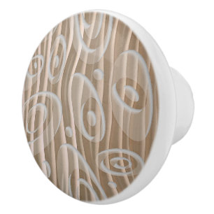 Bouton De Porte En Céramique "Au Vent" Tonton Brown