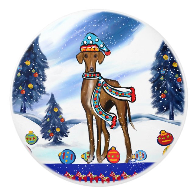 BOUTON DE PORTE EN CÉRAMIQUE AZAWAKH (Devant)