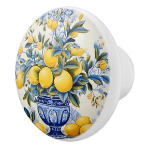 Bouton De Porte En Céramique 💙 💛 Azulejos Amalfi