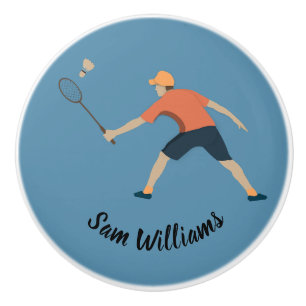 Bouton De Porte En Céramique Badminton