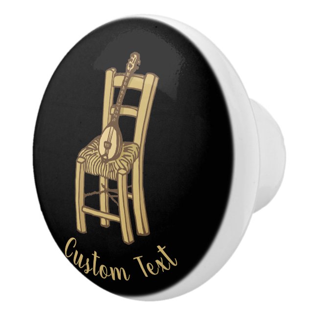 Bouton De Porte En Céramique Baglama sur la chaise (Droite)