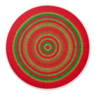 Bouton De Porte En Céramique Bagues d'or rouge