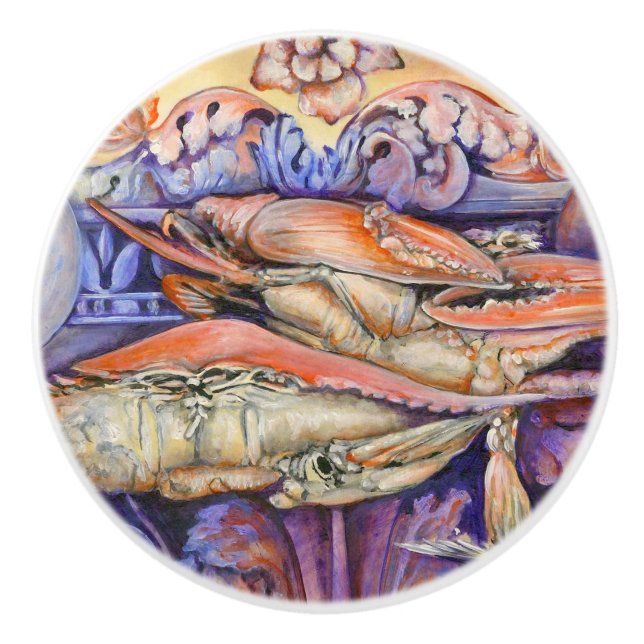 Bouton De Porte En Céramique Balise de lecture Spike and Curly (Devant)