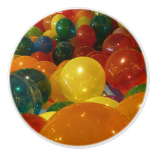 Bouton De Porte En Céramique Ballons colorés Design de fête