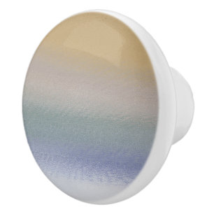 BOUTON DE PORTE EN CÉRAMIQUE BANDES DE COULEURS MUTÉES