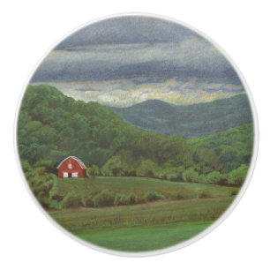 Bouton De Porte En Céramique Barne rouge