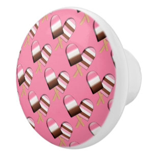 Bouton De Porte En Céramique Bars à crème glacée napolitaine 01-CERAMIC KNOB