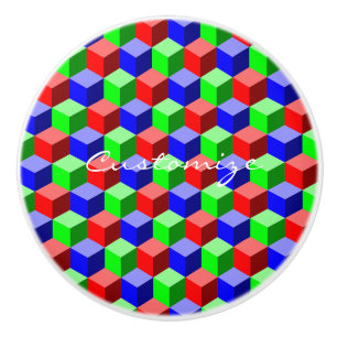 Bouton De Porte En Céramique Bâtiments colorés Thunder_Cove 3D