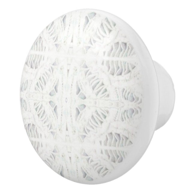 Bouton De Porte En Céramique BATTENBURG LACE Ceramic Knob (Droite)
