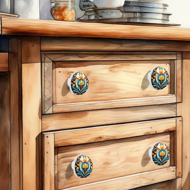 Bouton De Porte En Céramique Beau Art Déco Neuveau Céramique Knob (Créateur téléchargé)