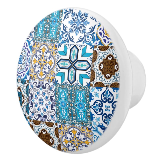 Bouton De Porte En Céramique 🤩 Beau mélange d'Azulejos (Droite)