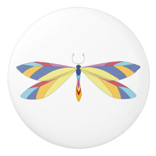 Bouton De Porte En Céramique Beau papillon en céramique Knob