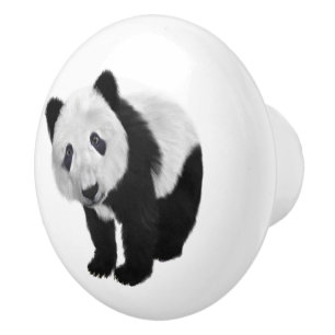 Bouton De Porte En Céramique Bébé panda