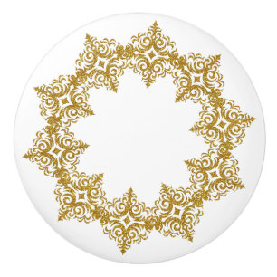 Bouton De Porte En Céramique Belle conception élégante de Diadem Or