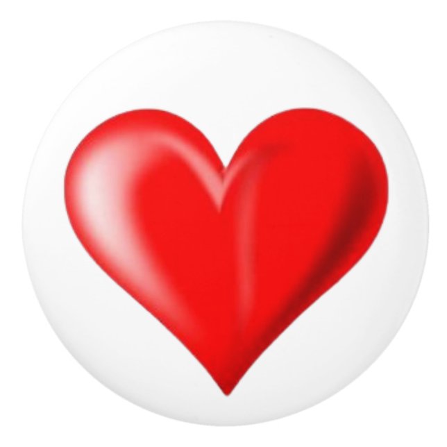 Bouton De Porte En Céramique belle maison haart déco (Devant)