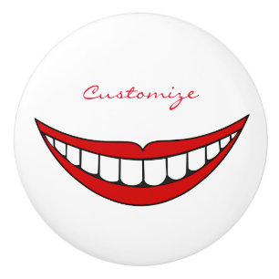 Bouton De Porte En Céramique Big Smile Thunder_Cove