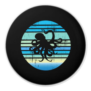 Bouton De Porte En Céramique Biologiste de la marine d'Octopus