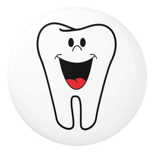 BOUTON DE PORTE EN CÉRAMIQUE "BITE ME" DUR (Devant)