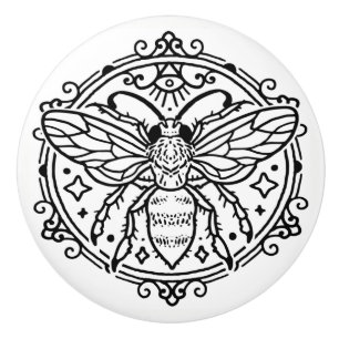 Bouton De Porte En Céramique Black Bee Ceramic Knox