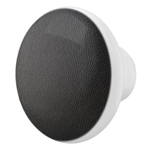 Bouton De Porte En Céramique Black faux leather