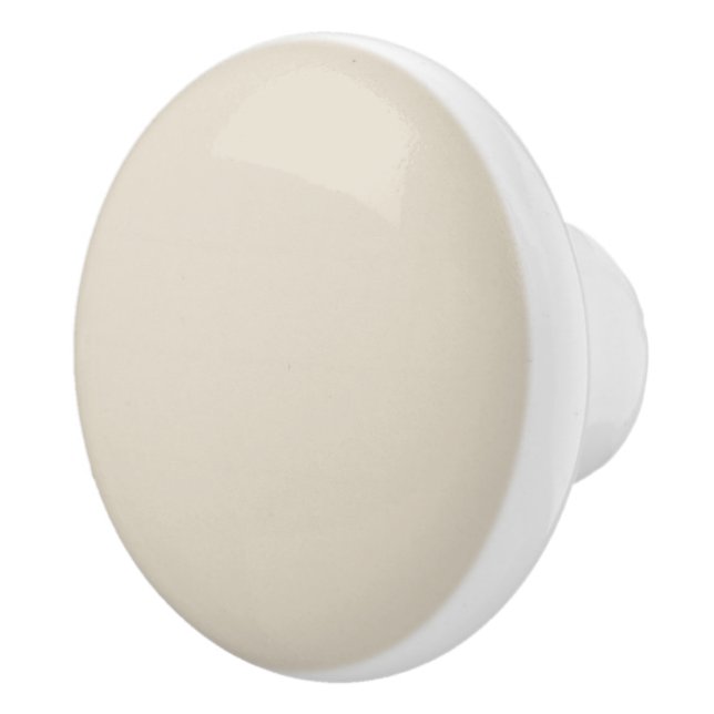Bouton De Porte En Céramique Blanc Os (Droite)