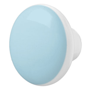 Bouton De Porte En Céramique Bleu de sucre léger tourbé, Bleu pastel de couleur