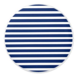 Bouton De Porte En Céramique Bleu et blanc