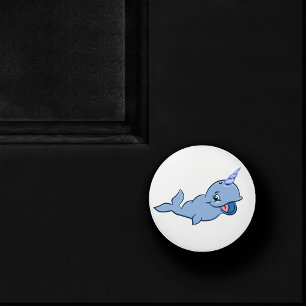 Bouton De Porte En Céramique Bleu étroit   Bébé adorable Kawaii Ocean Room